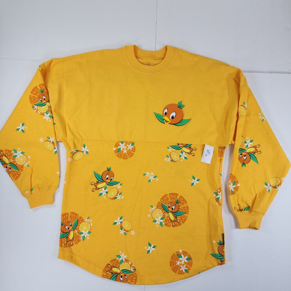 Disney Parks Orange Bird Spirit Jersey Sweatshirt Yellow XS - Picture 2 of 9